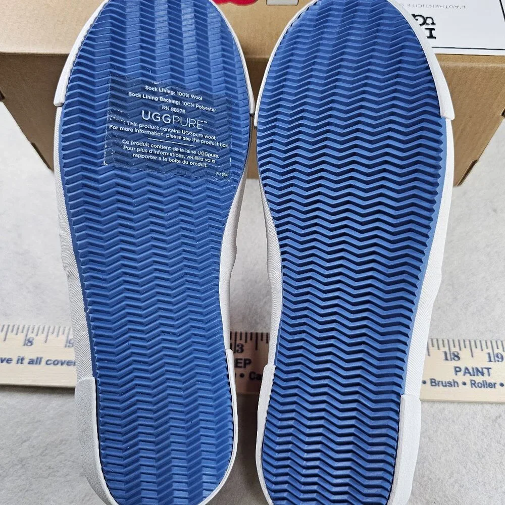 NEW UGG Australia Eyan II Paisley Canvas Boat Style Sneakers w/ Sheepskin Insole - Picture 5 of 5